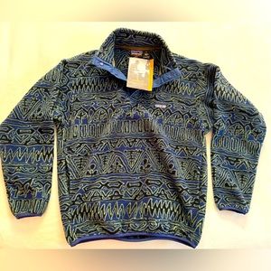 Patagonia Synchilla. Storm Blue TOM HANKS / Castaway. NWT Vintage.